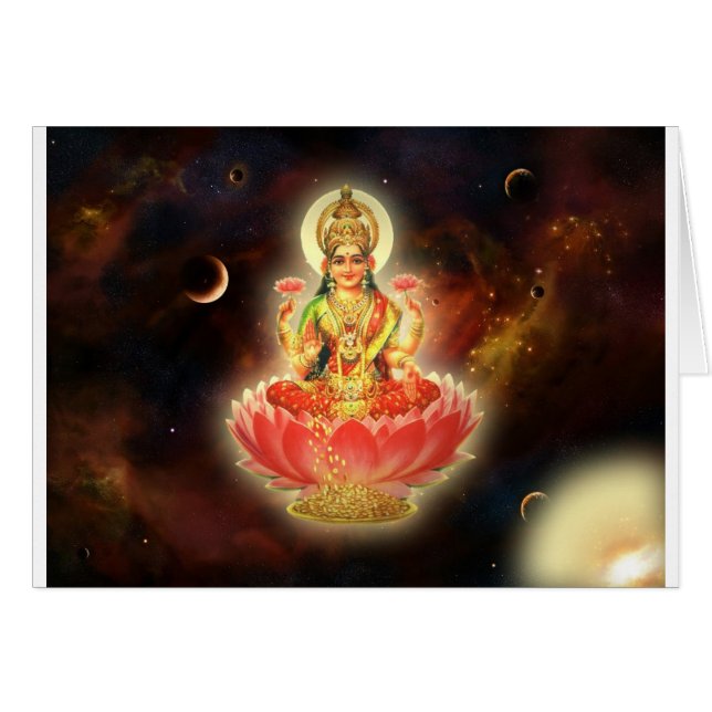 Déesse de Maa Maha Lakshmi Devi Laxmi de la (Devant horizontal)