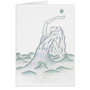 Déesse de mer tenant la lune