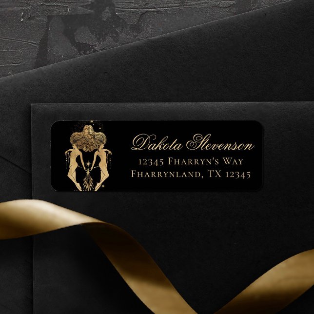 Déesse du Zodiaque | Astrologie Gémeaux d'or cosmi (Créateur téléchargé)