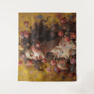 Déesse Florale de Rêve – Tapisserie Murale Romanti