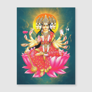 Déesse Gayatri Devi Hindu Deity Magnet flexible