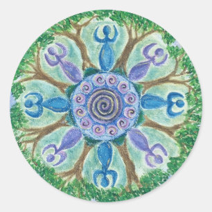 Déesses dansant des autocollants