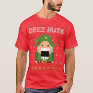 Deez Nuts Nutcracker Funny Ugly Christmas Sweat