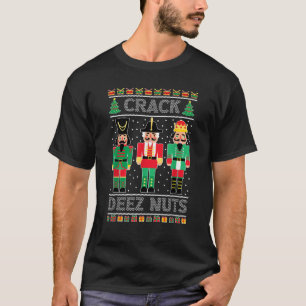 Deez Nuts Nutcracker Funny Ugly Christmas Sweater 