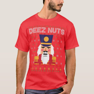 Deez Nuts Nutcracker Funny Ugly Christmas Sweater