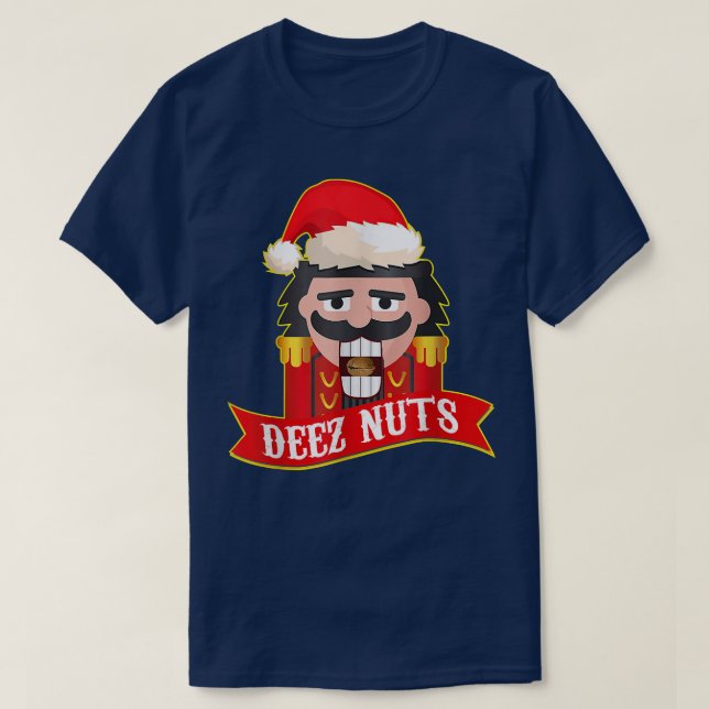 Deez Nuts Nutcracker  Funny Ugly Christmas Sweater (Design Front)