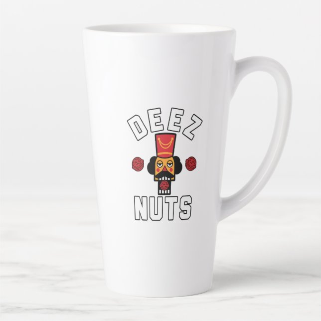 Deez Nuts Nutcracker Latte Mug (Right)