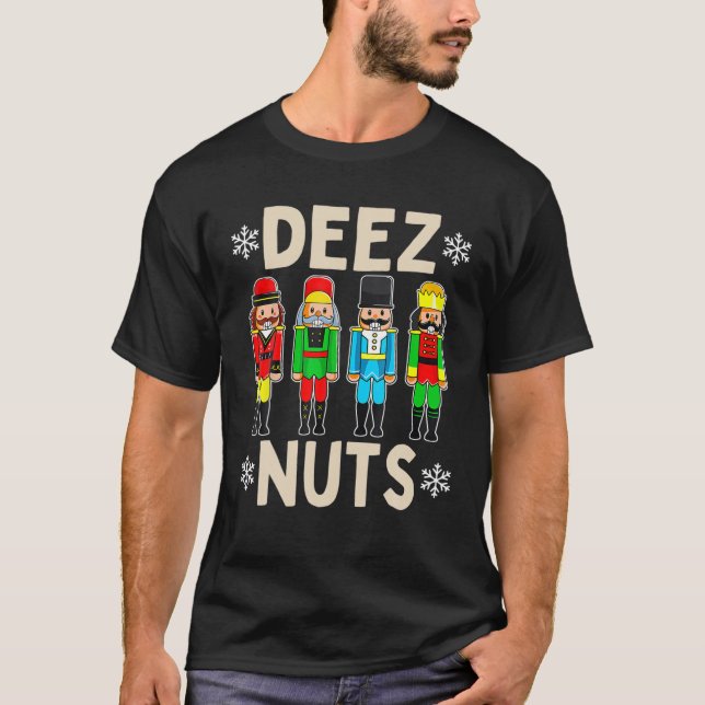 Deez Nuts Nutcracker Ugly Christmas Sweater Funny (Front)