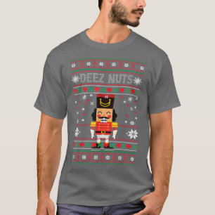 Deez Nuts Nutcracker Ugly Christmas Sweater Funny