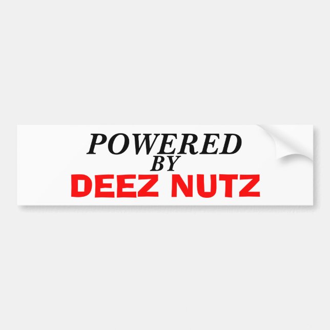 DEEZ NUTZ BUMPER STICKER (Front)