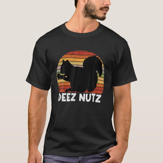 Deez Nutz Christmas Gopher Funny Saying Dees Nutz  T-Shirt (Front)