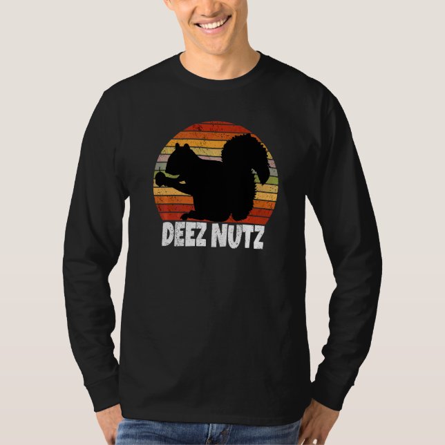 Deez Nutz Christmas Gopher  Saying Dees Nutz Ugly  T-Shirt (Front)