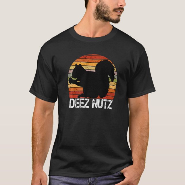Deez Nutz Christmas Gopher  Saying Dees Nutz Ugly  T-Shirt (Front)