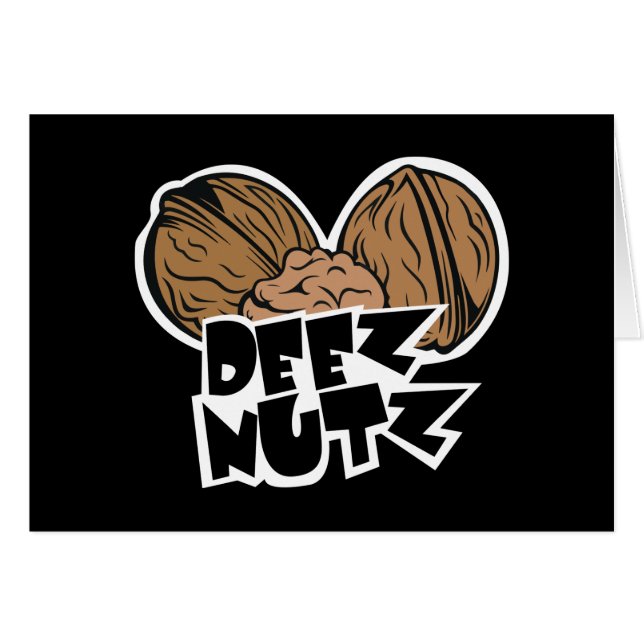 Deez Nutz Funny Illustration (Front Horizontal)