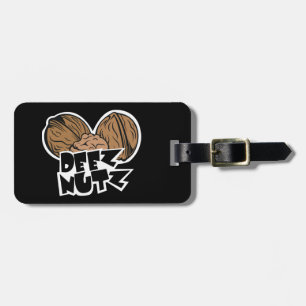 Deez Nutz Funny Illustration Luggage Tag