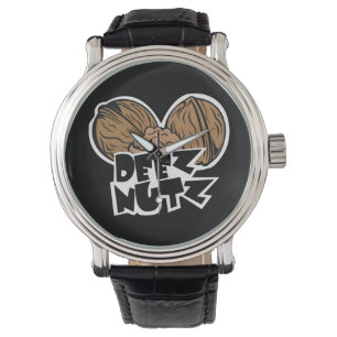 Deez Nutz Funny Illustration Watch