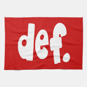 def. kitchen towel