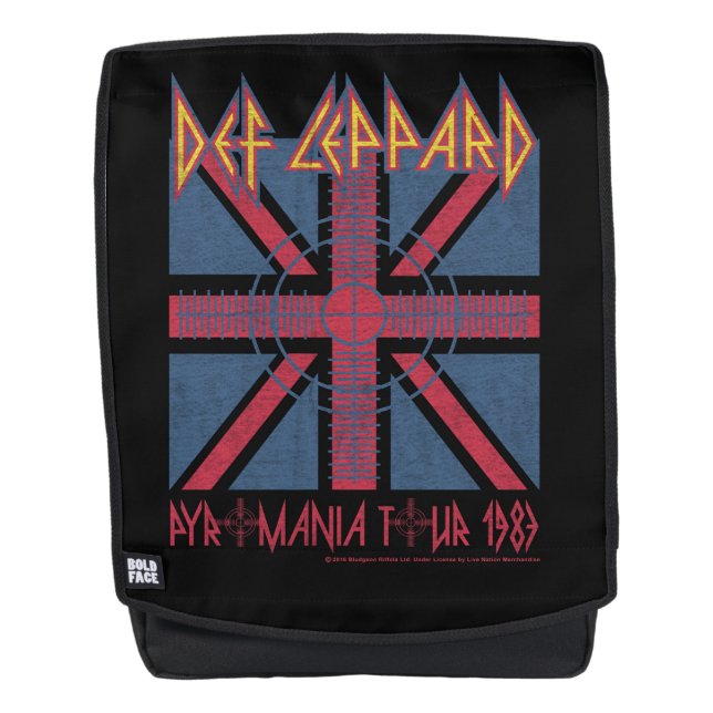 Def Leppard Pyromania Tour Backpack (Front)