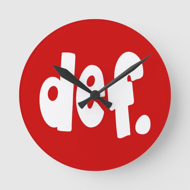 def. round clock (Front)