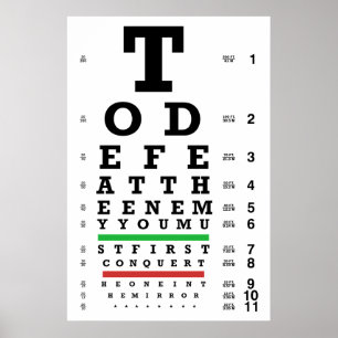 Défaites Le Tableau Des Yeux Ennemis