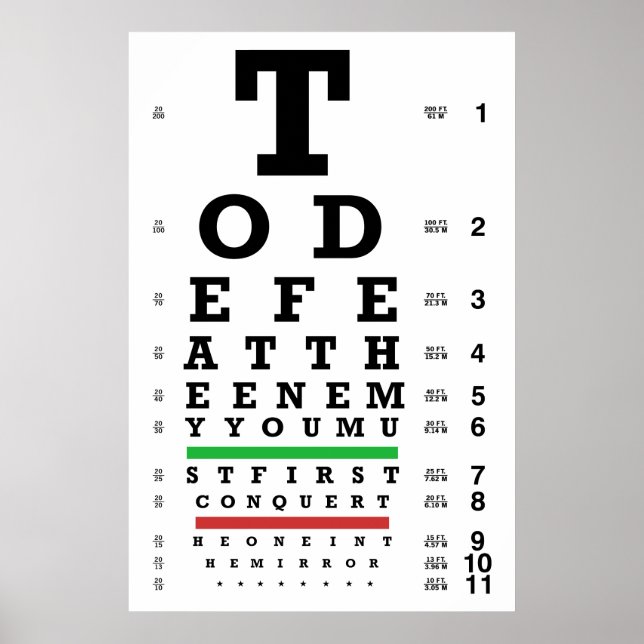 Défaites Le Tableau Des Yeux Ennemis (Devant)