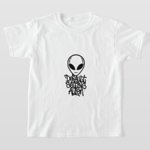 Default Setting Alien (Style 2 White) T-Shirt