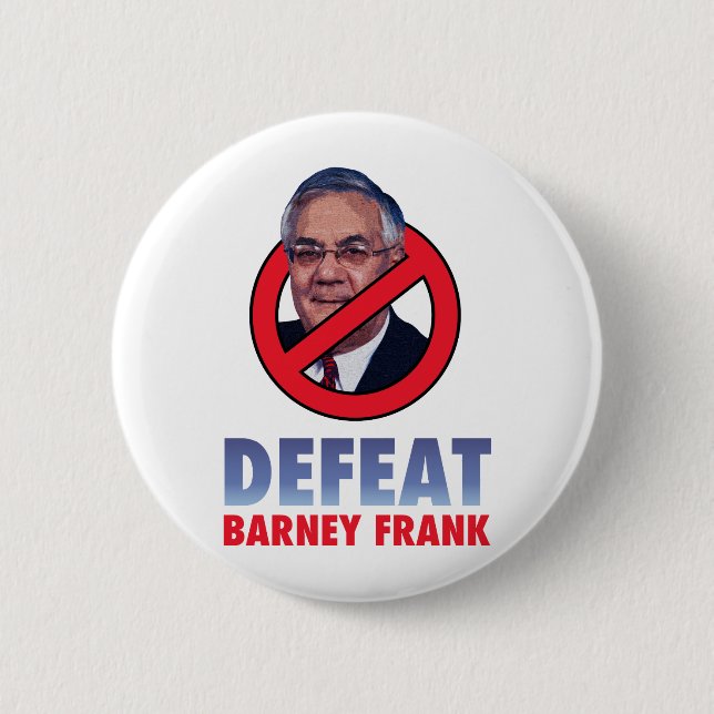Defeat Barney Frank 2 Inch Round Button (Front)