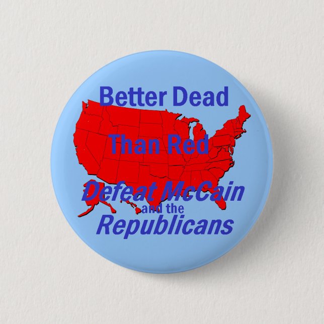 Defeat McCain Button (Front)