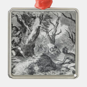 Defeat of General Braddock Metal Ornament