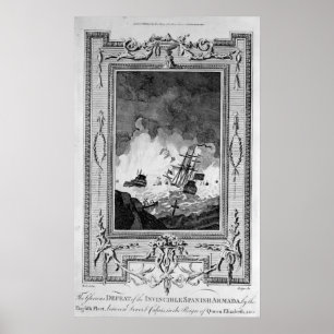 Defeat of the Spanish Armada Poster