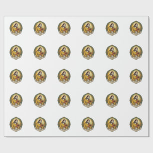 Defeated Jesus Smoking Burnt Toast Breakfast Kitch Wrapping Paper