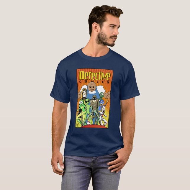 Defective Comics "King of the Hill" Design T-Shirt (Front Full)