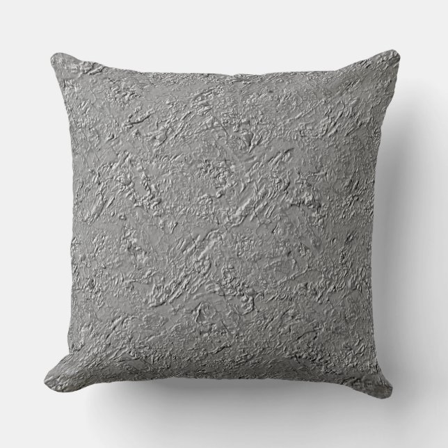 Defective wall with grey texture  throw pillow (Front)