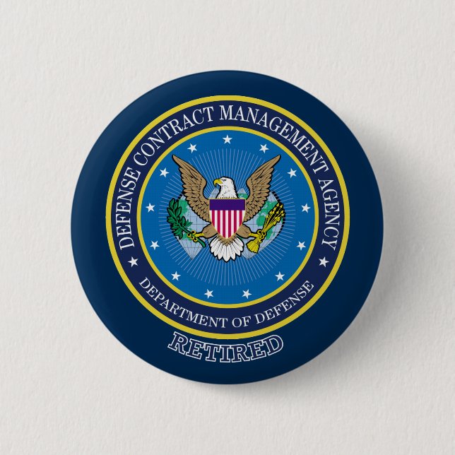 Defence Contract Management Agency 2 Inch Round Button (Front)