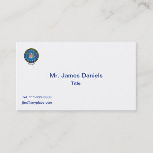 Defence Contract Management Agency Business Card