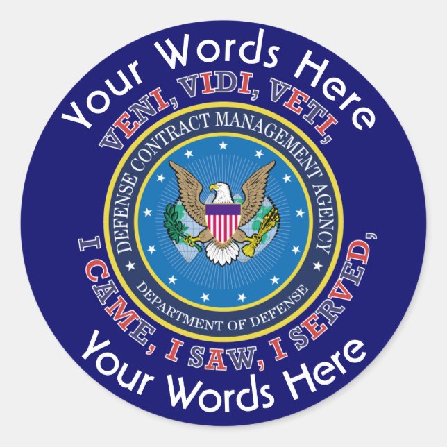 Defence Contract Management Agency Custom Sticker (Front)