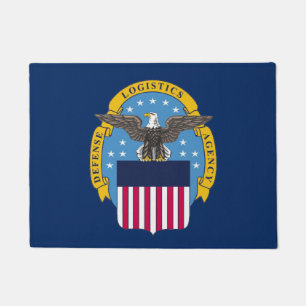 Defence Logistics Agency Shield Door Mat