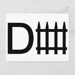 Defence symbol postcard