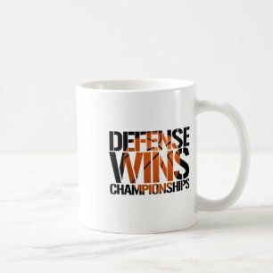 Defence Wins Championships Sketll Team Logo Coffee Mug