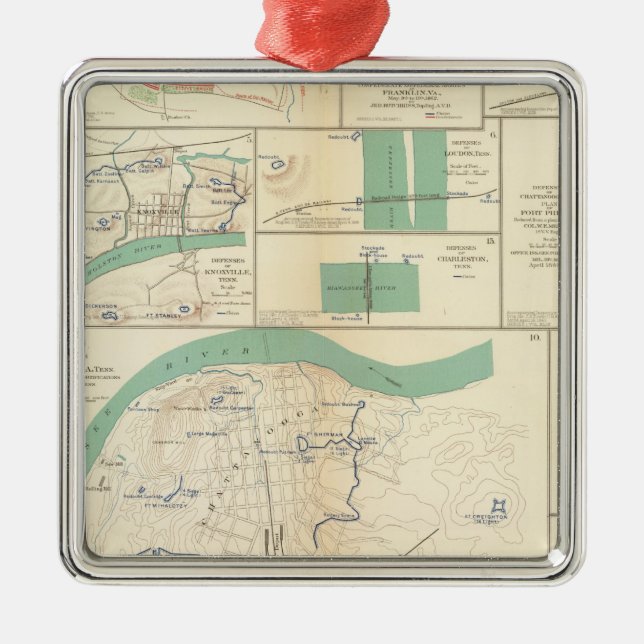 Defences Chattanooga Metal Ornament (Front)