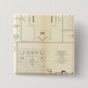 Defences Chattanooga, Nashville 2 Inch Square Button