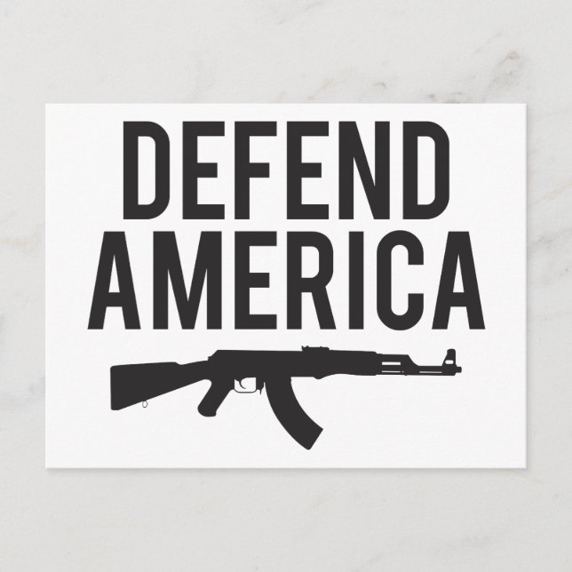 Defend America AK47 Postcard (Front)