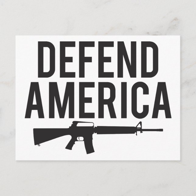 Defend America AR15 Postcard (Front)