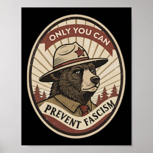 Defend Democracy - Clic Only You Can Prevent Facis Poster