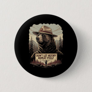 Defend Democracy - Don't Let History Repeat Itself 2 Inch Round Button