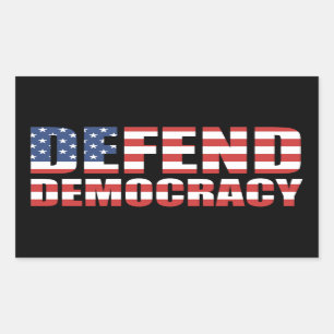 Defend Democracy Pro-Democracy Voting Rights Sticker