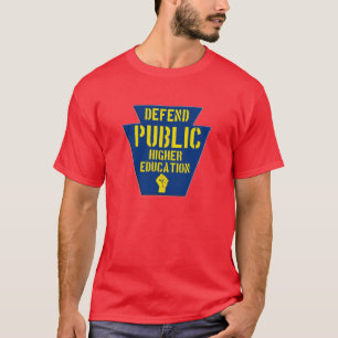 Defend Public Higher Education in PA Dark T T-Shirt