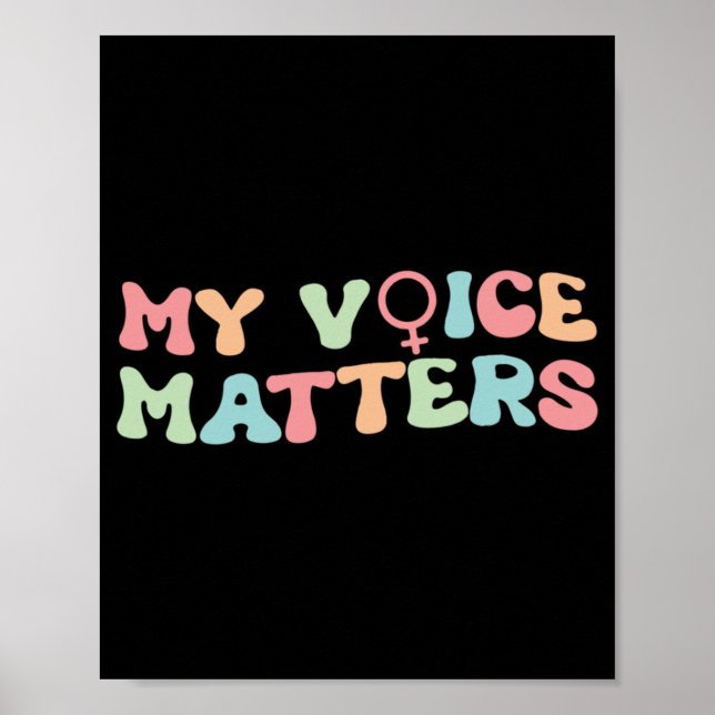Defend Roe V Wade Pro Choice Abortion  My Voice Ma Poster (Front)