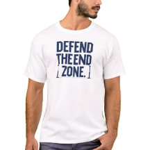 Defend the End Zone Football Design