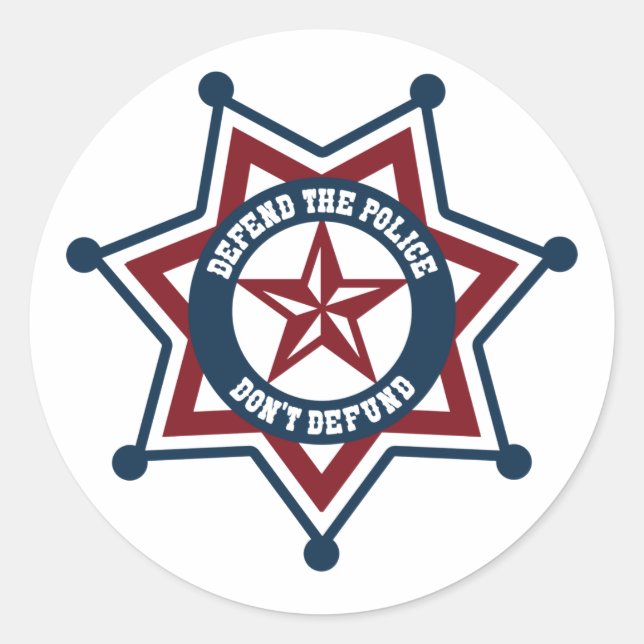 Defend the Police - Patriotic Stickers (Front)